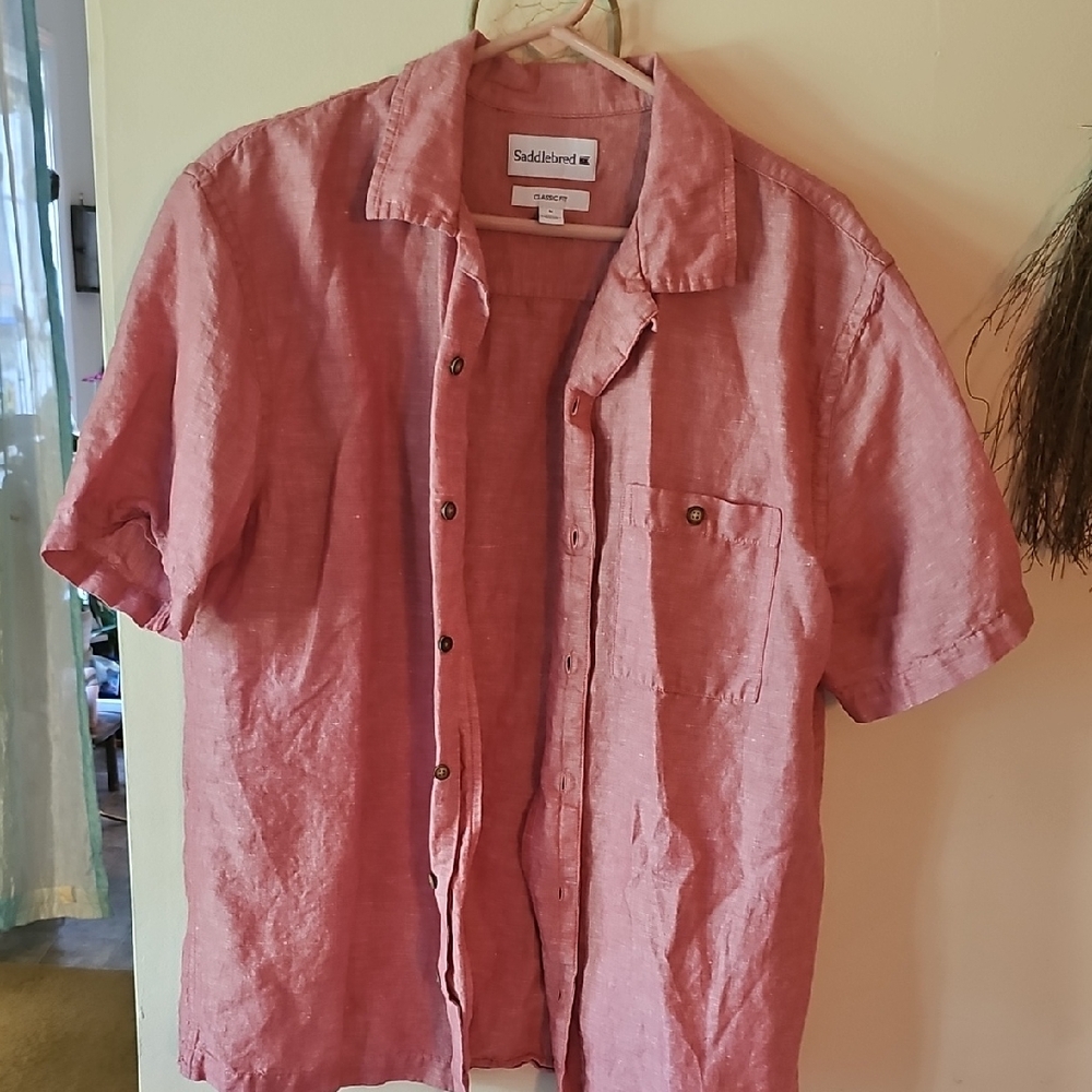 Salmon Button Down Shirt